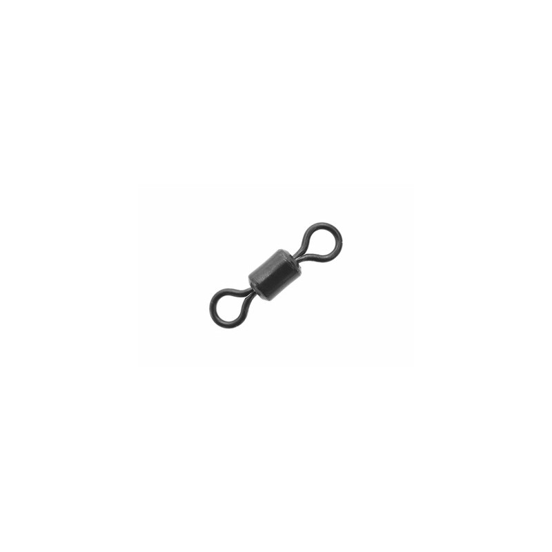 Drennan Barrel Swivels Fishing Tackle - Assorted Sizes, Pack Of 10, Black