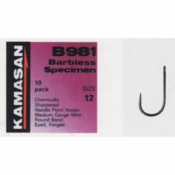 Kamasan B981 Barbless Hook...