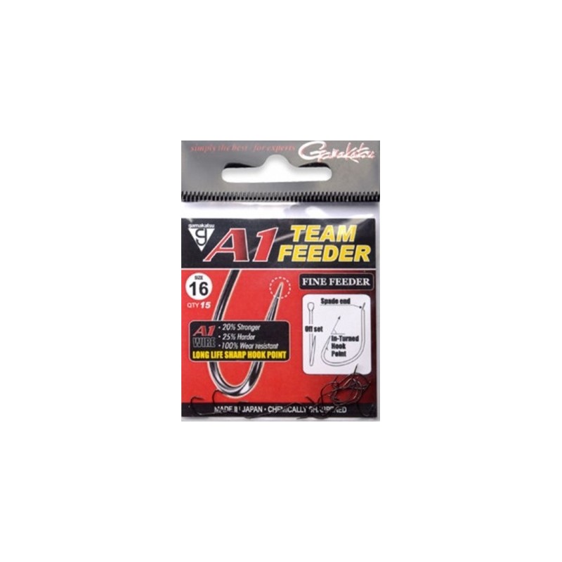 Gamakatsu A1 Team Fine Feeder – Terminale Con Gancio E Setole – 100 Cm – Grandezza 10 – 10 Pezzi - 3