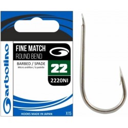 Garbolino Fine Match Round Bend Hook