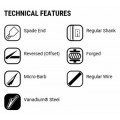 VMC 7005 Black Feeder Hook