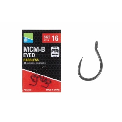 Preston MCM-B Eyed Barbless Hook