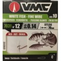 VMC 7031 Fine Wire Red Tied Hooks