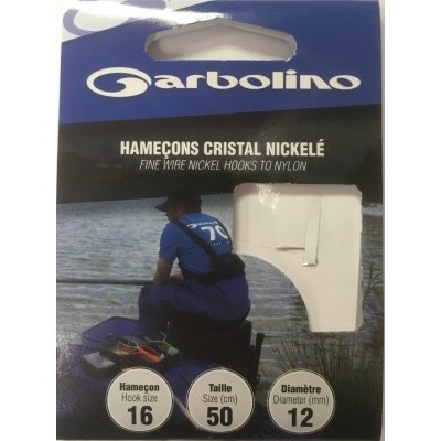 Garbolino Fine Wire Nickel Hooks To Nylon
