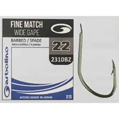 Garbolino Fine Match Wide Gape 42310BZ Hook