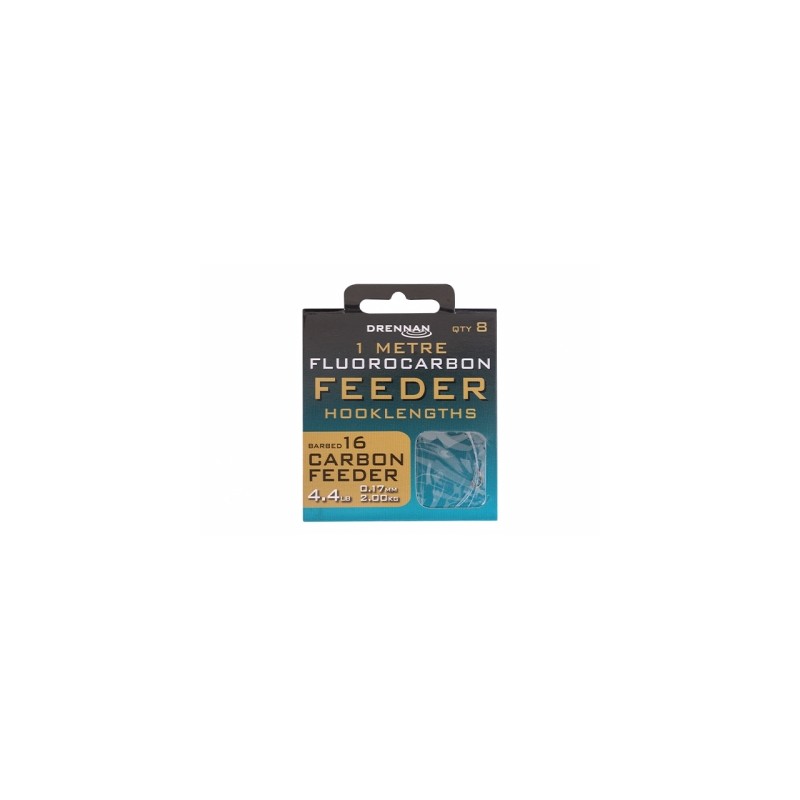 Drennan Fluorocarbon Carbon Feeder Hooklengths - Angelsport Fauna