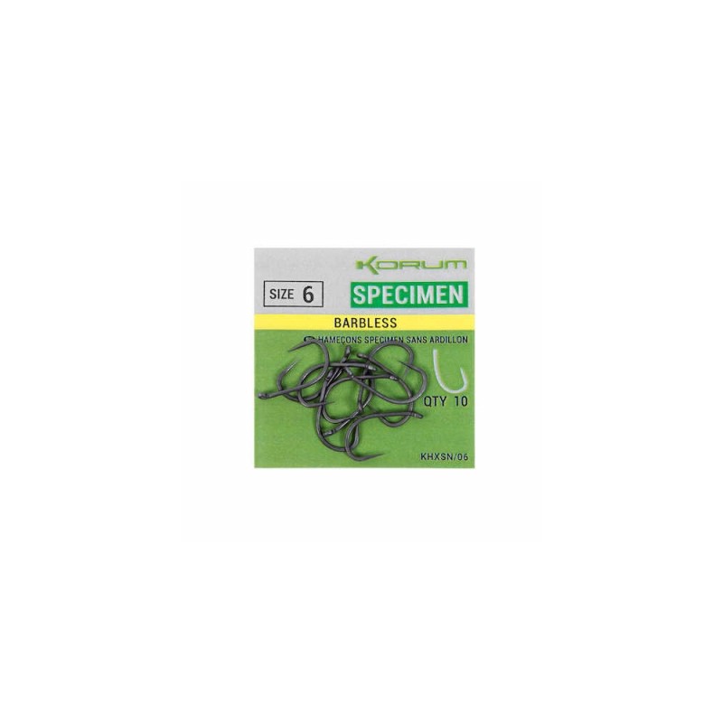 Korum Hooks XPERT Maggot To Nylon – Terminale Con Amo Barbed O Barbless – Pesca