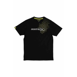 Matrix Hex Print T-Shirt Black