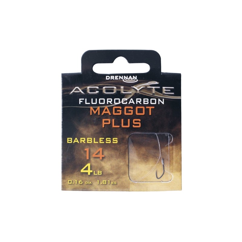 Ami Da Pesca Drennan Acolyte Maggot Plus - Senza Ardiglione, Fluorocarbonio, Tutte Le Taglie