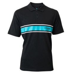 Drennan Aqua Stripe Polo Shirt