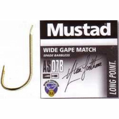 Mustad Wide Gape Match Barbless AS07B