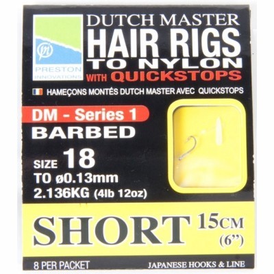 Preston Dutch Master Hair Rigs Short