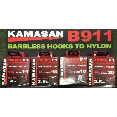 Kamasan B911 F1 Tied Hooks (Red Pack)