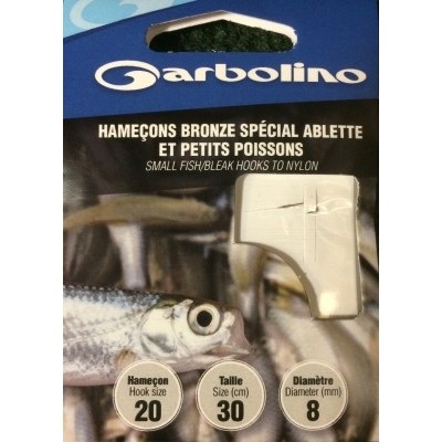 Garbolino Small Fish Bronze Hooks To Nylon