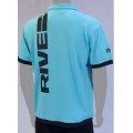 Rive Polo Shirt Stripes Aqua