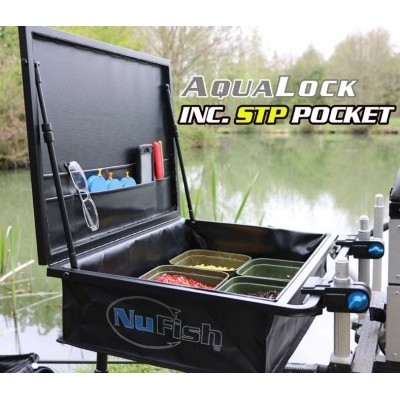 Nu Fish Aqualock Side Tray New Under Lid Pocket (Shown with old logo)